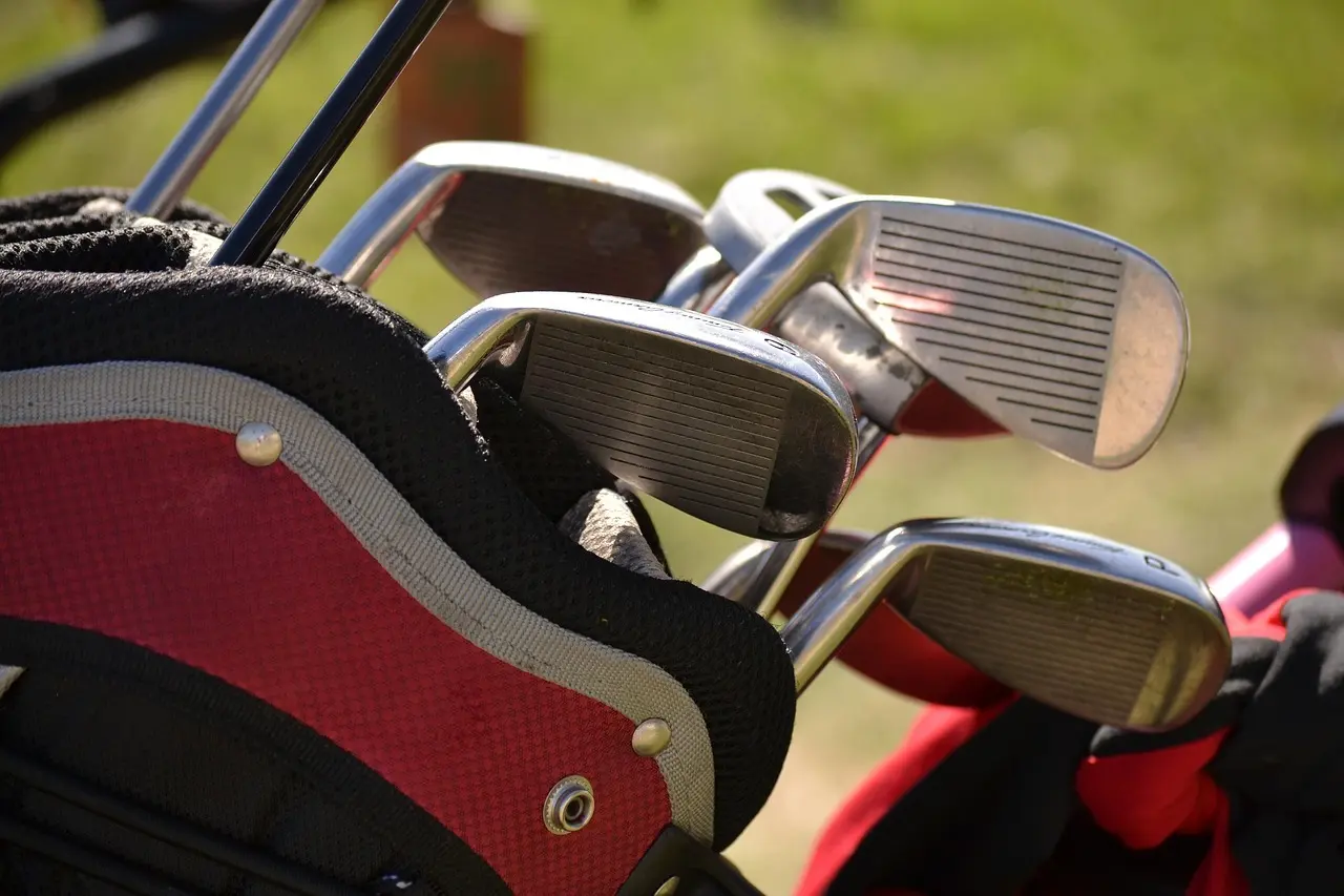 Golfkøller i en golfbag